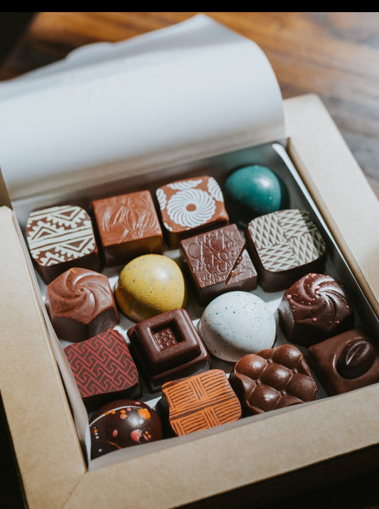 Caja de bonbon de 16 piezas