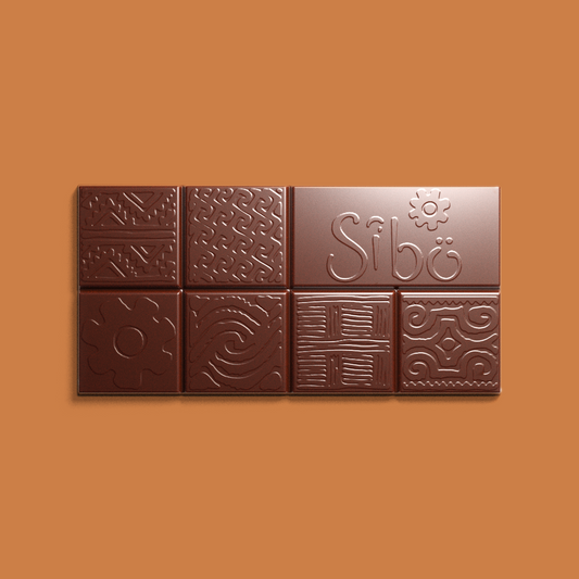 Barra oscura del caramelo salado